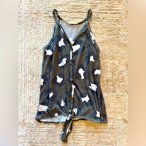 ADORA animal print tank top